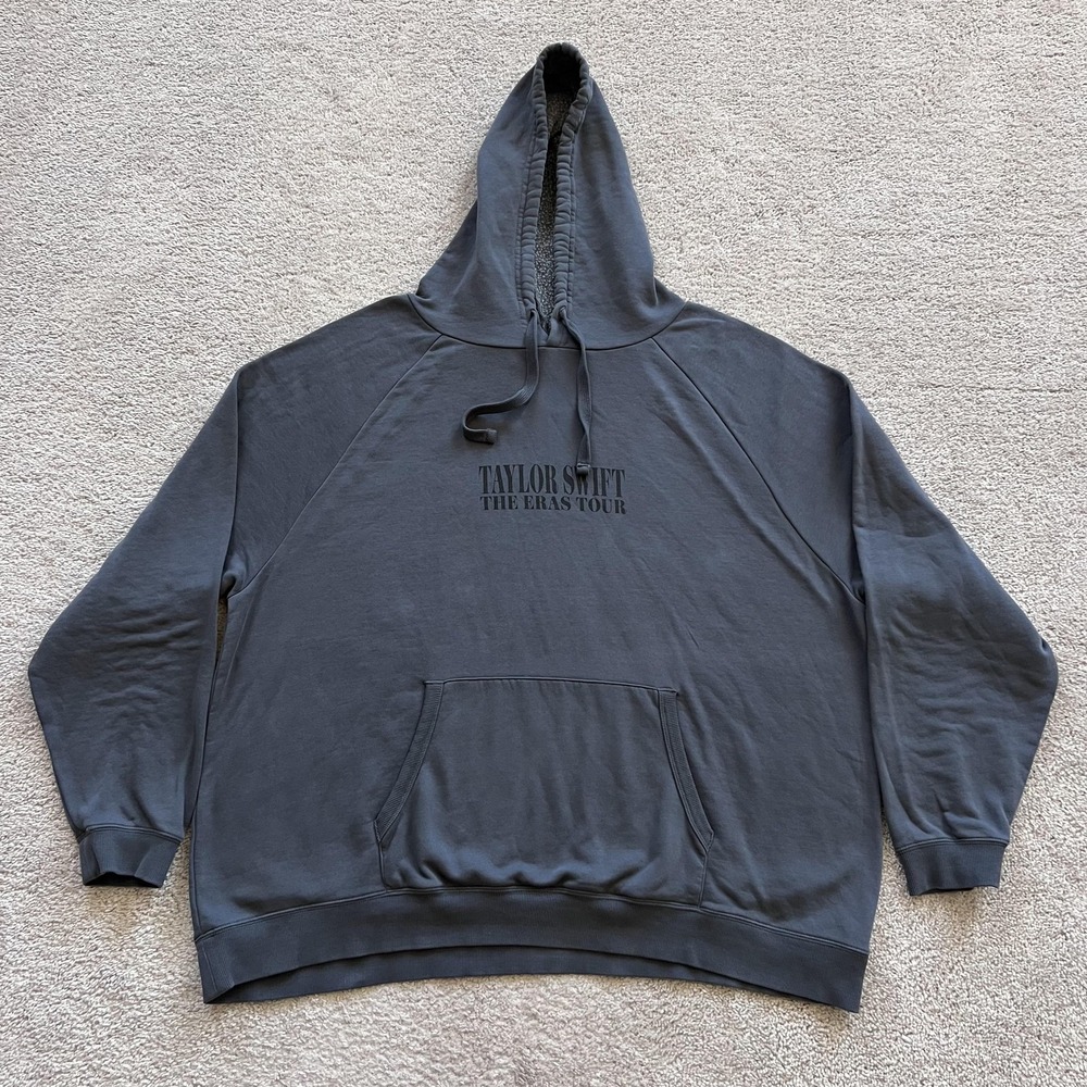 Taylor Swift The Eras Tour Hoodie Womens 3XL Gray 2023 2024 Tour Fleece Pullover